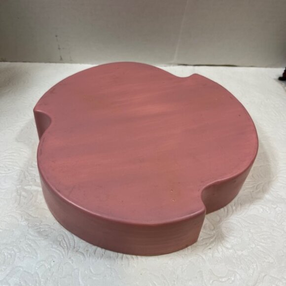 VTG Hand Painted 2 Piece Floral Ceramic Box w/Lid 9" - Picture 15 of 15